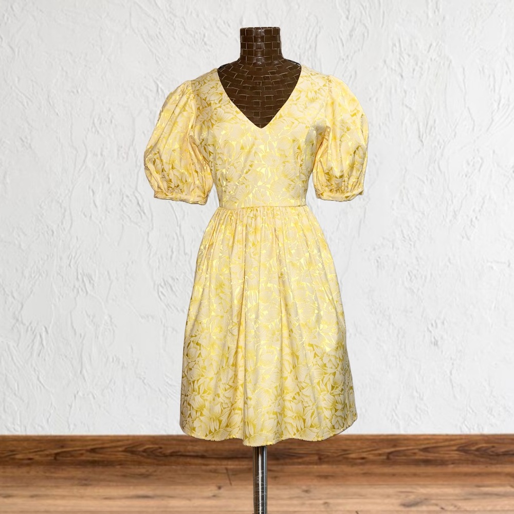 Selected Femme Joyce Metallic Floral Mini Dress